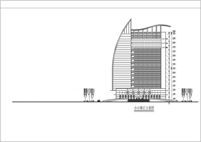 某地框架结构十六层公路局办公楼建筑设计施工图_图1