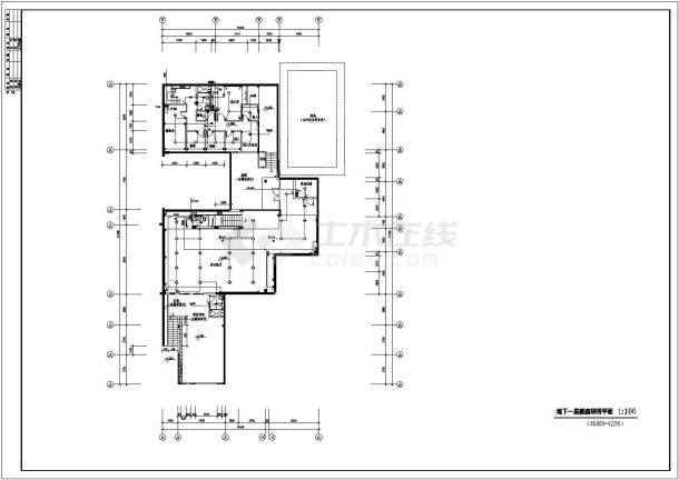 某地区别墅售楼处电气设计CAD施工图纸-图二