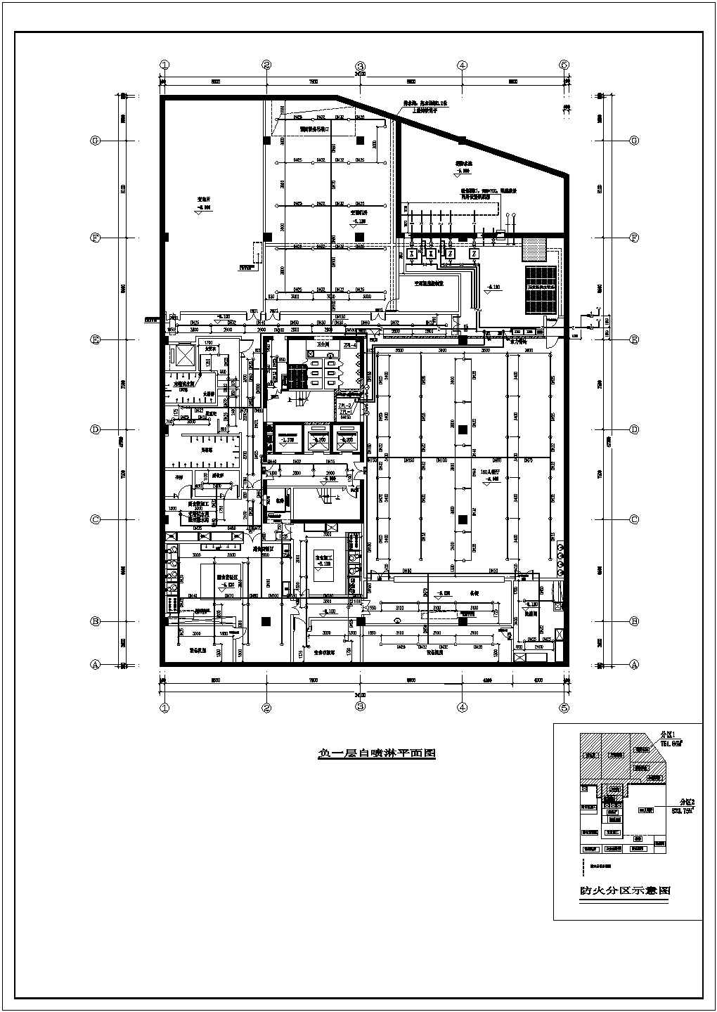 某单位十二层框架结构办公楼给排水消防设计图