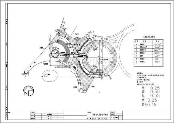 某地区邓丽君纪念馆强电平面CAD施工图纸-图一