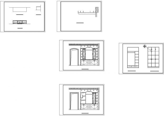 电视柜、酒柜、衣柜大样图_图1
