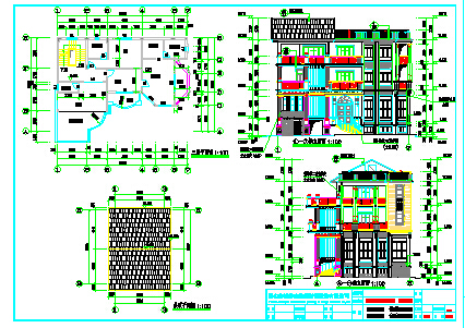 某第三层框架结构别墅建筑设计施工图_图1