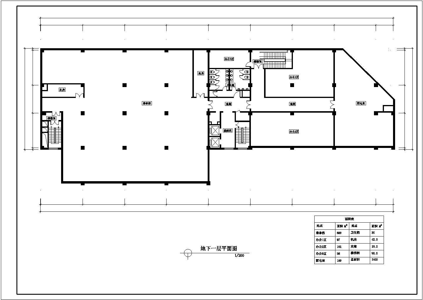 多层阿里郎宾馆方案平面CAD详图