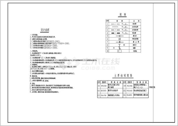 某小型养老院全套给排水设计施工图-图二