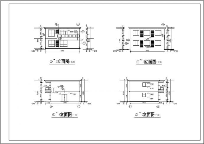某地二层砖混结构私人房建筑设计施工图_图1