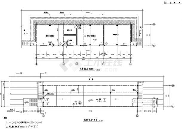 体育场建筑设计CAD方案全套施工图-图二