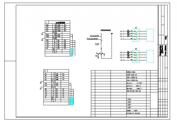 某套电气柜设备结构原理图纸_图1