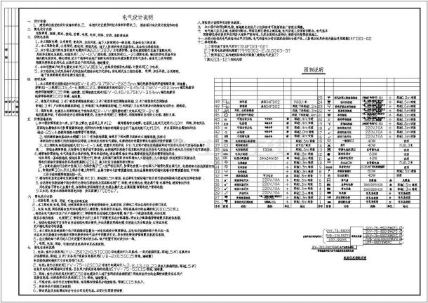 某住宅小区1＃楼电气设计cad施工图-图一