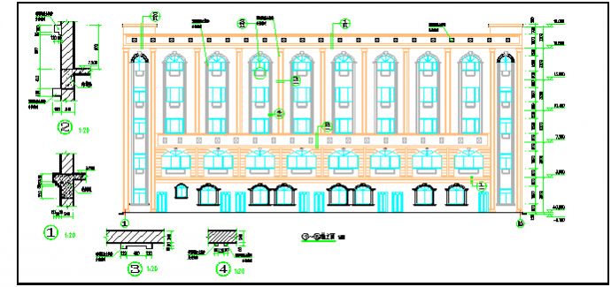 某地五层框架结构办公楼建筑方案设计图_图1
