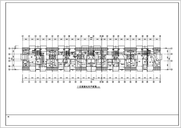 某地区商住楼B型宅楼5层电气设计cad施工图-图一