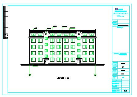 某小区砖混结构住宅楼建筑设计施工图-图二