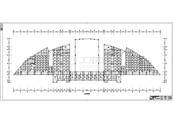 潍坊某中学艺术楼框架结构设计施工图-图一