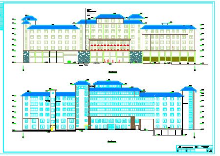 某地八层框架结构综合办公楼建筑设计方案图-图一