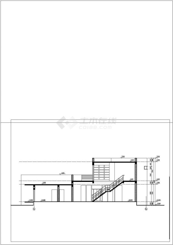 现代别墅方案带效果图详细的CAD建筑图纸-图二