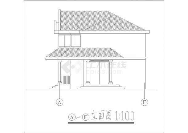 某地豪华乡村别墅详细的CAD方案及效果图-图一
