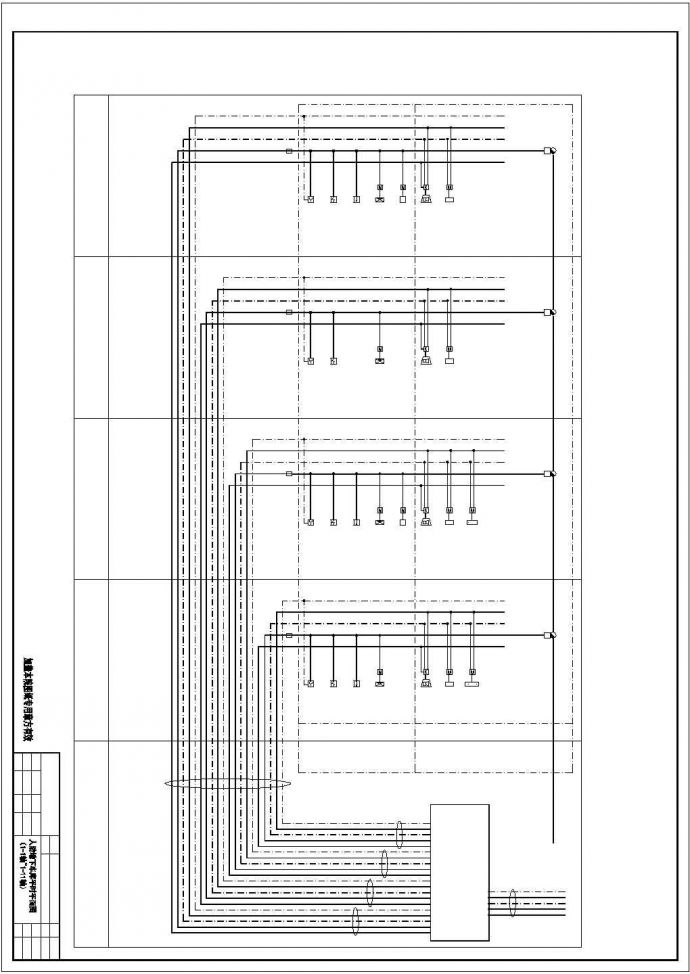 二类地下人防车库全套电气设计图纸方案_图1