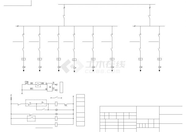 GGD系统全套电气设计施工CAD图-图一