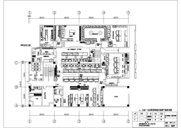 大型厨房全套电气设计施工CAD图-图二