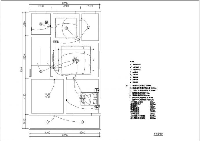 某地区多层家装设计CAD平面装修图_图1