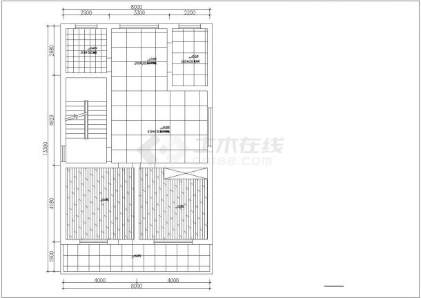 某地区多层家装设计CAD平面装修图-图二