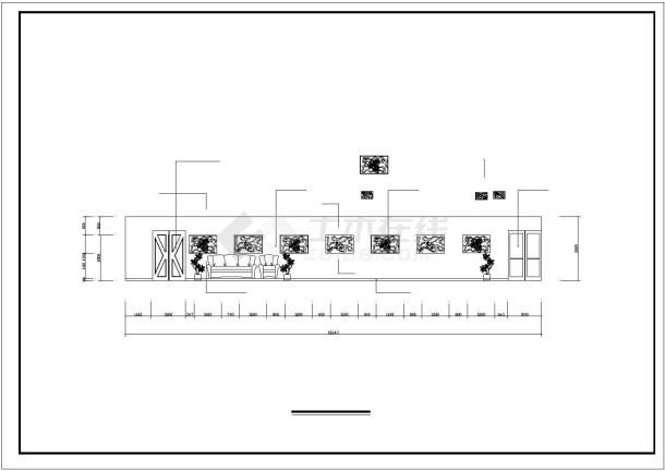 某地区装饰公司设计平立面建筑施工图-图一