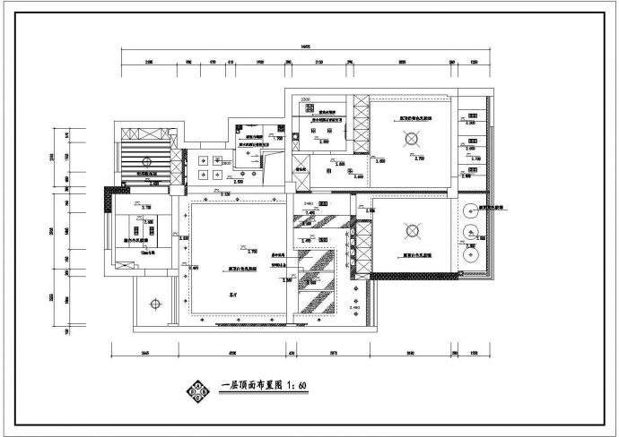 某地区二层室内装修全套CAD施工图_图1
