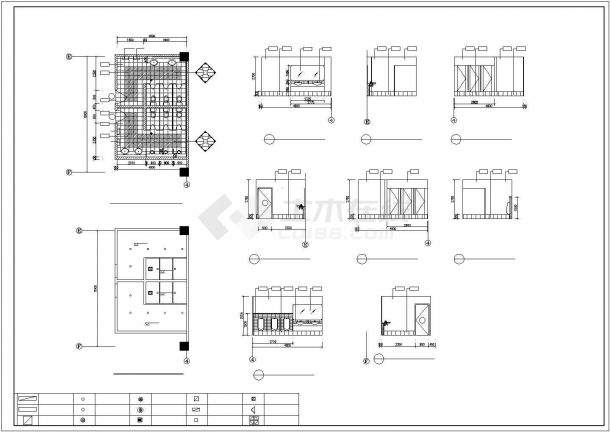 某城市卫生间CAD装修详细大样图-图二