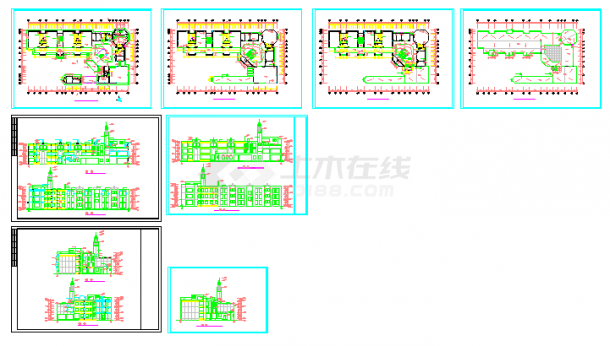 最新整理的30套幼儿园建筑设计CAD方案施工图-图二