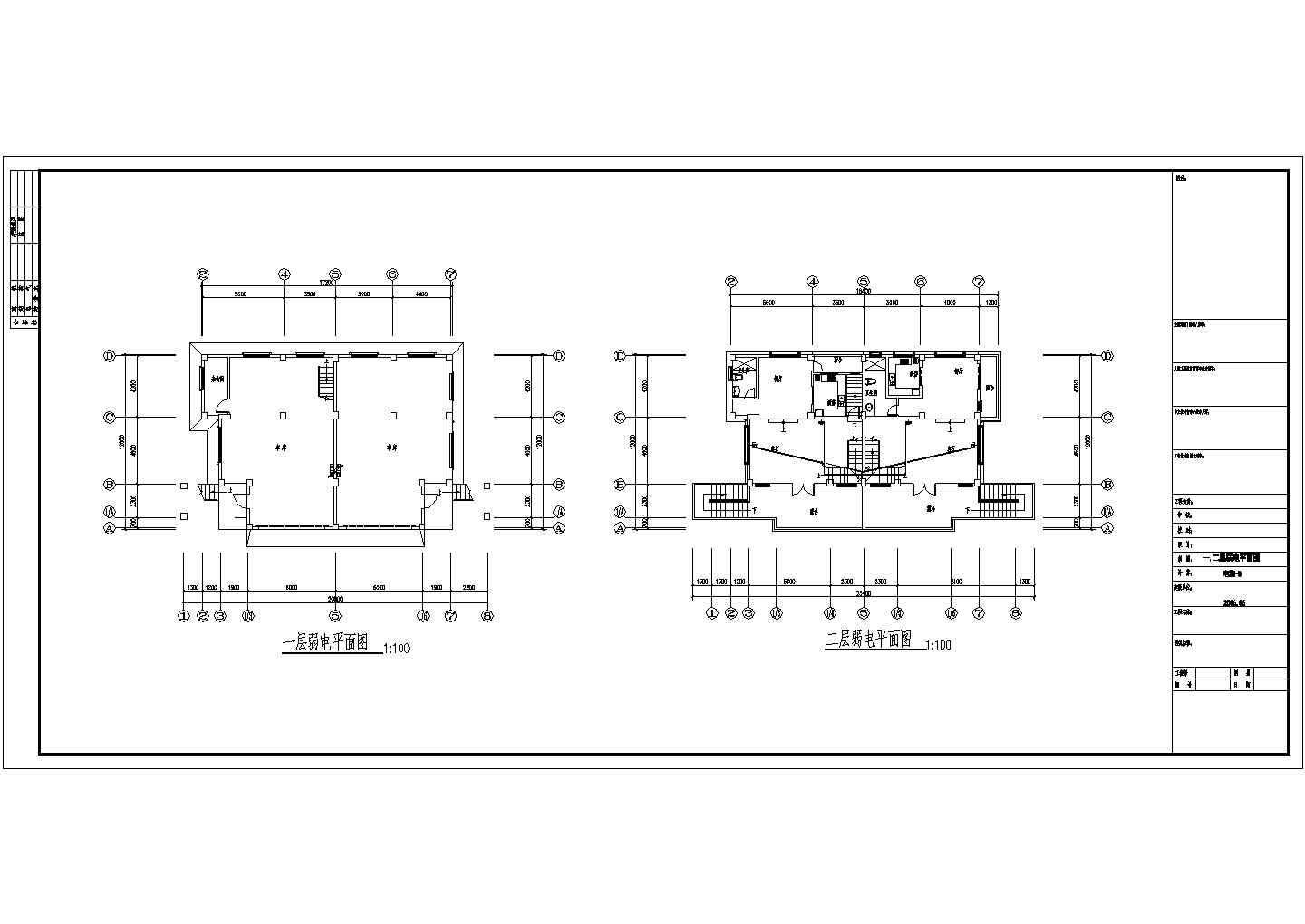 某别墅强弱电系统平面CAD全套方案设计参考图纸 