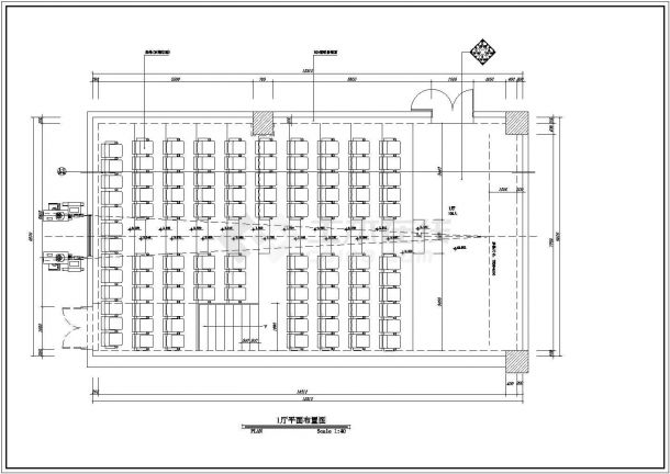 保利国际电影院建筑施工设计方案全套CAD图纸-图一