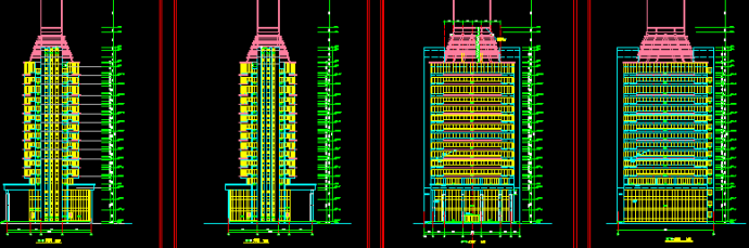 某地十八层办公楼建筑设计CAD图纸_图1