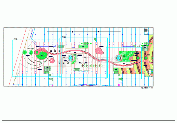 某地会龙山公园园林CAD设计施工图-图二