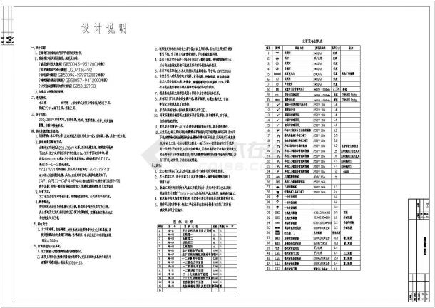 某地区高层住宅楼I栋电气设计cad施工图-图一