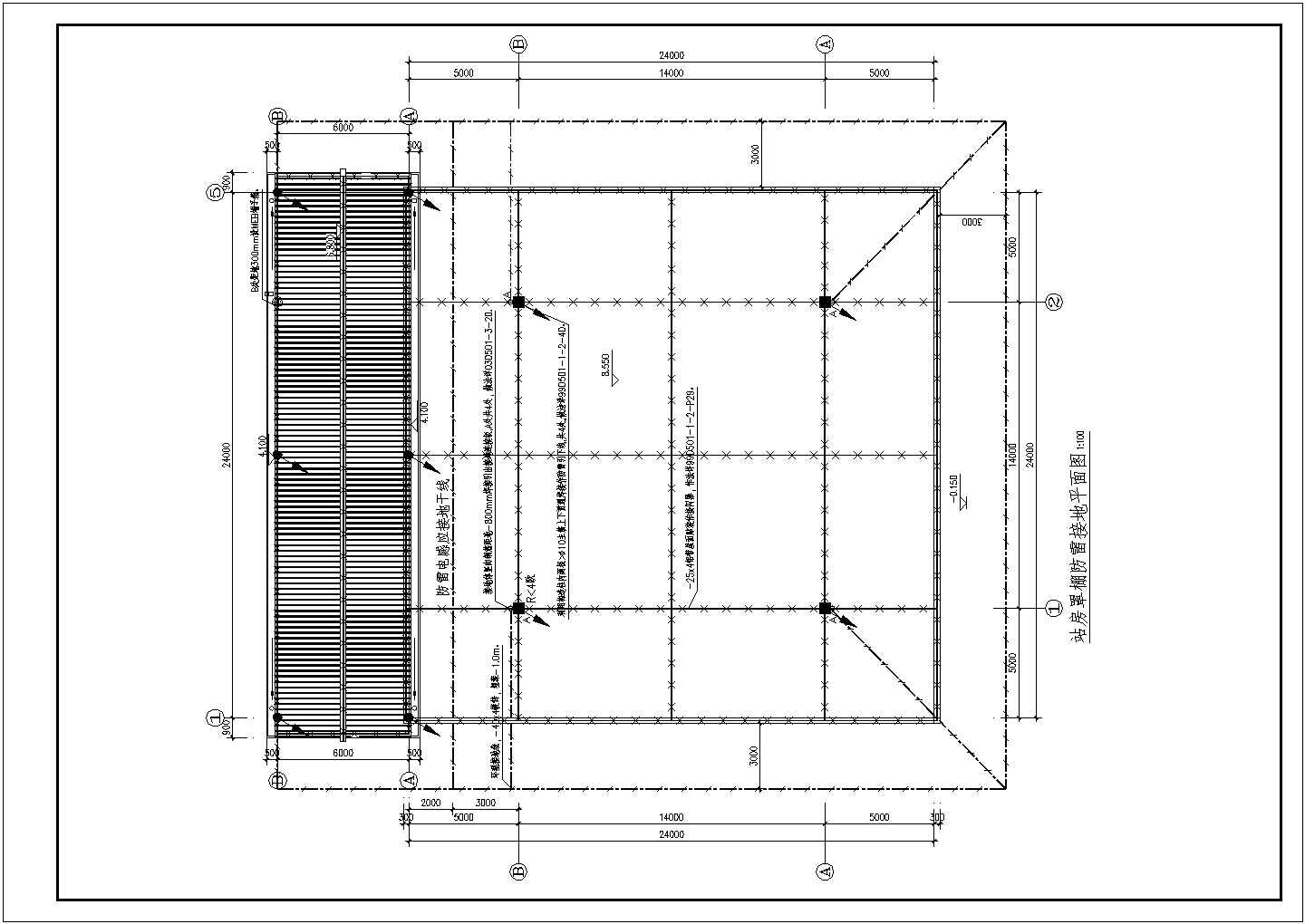 加油站结构施工全设计CAD图纸方案