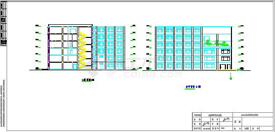 某地区六层框架结构宾馆建筑方案图-图二