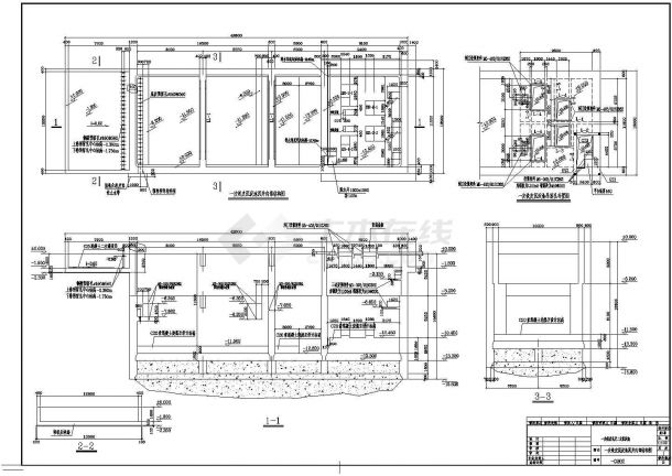 某一次铁皮坑及二次沉淀池结构设计施工图-图二