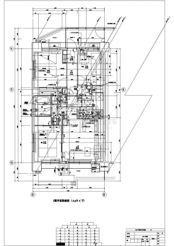 日本8层住宅建筑给排水专业设计图-图二