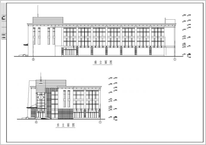 某地交通厅三层办公楼建筑结构设计施工图_图1