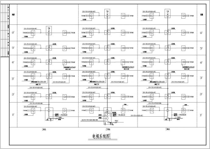 某商住楼全套电气设计施工CAD图方案_图1