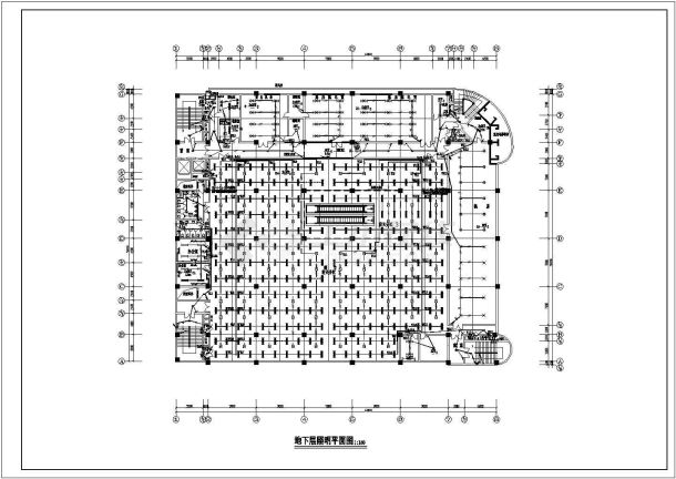 商场电气cad施工平面图纸全方案-图一