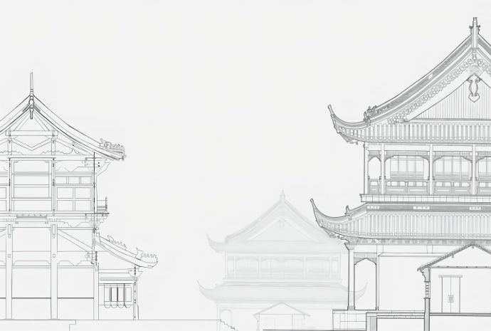 中式楼阁山水壁纸壁画 (26).jpeg_图1