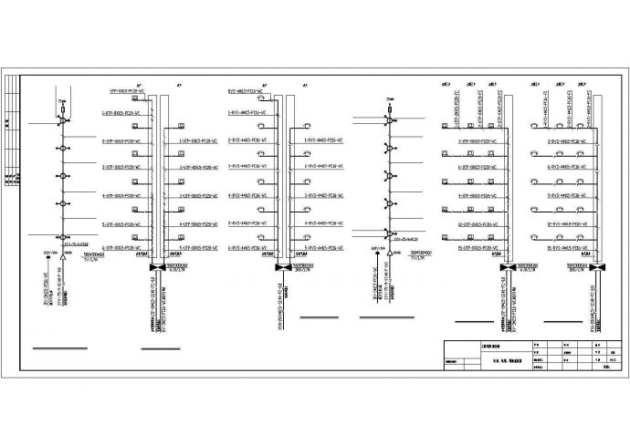 商住楼全套电气设计施工CAD图方案_图1