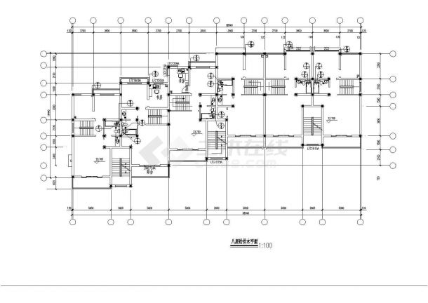 商住楼电全套电气设计施工CAD图-图二