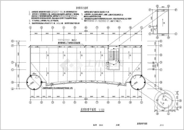 办公楼电气设计全cad施工图纸方案-图一