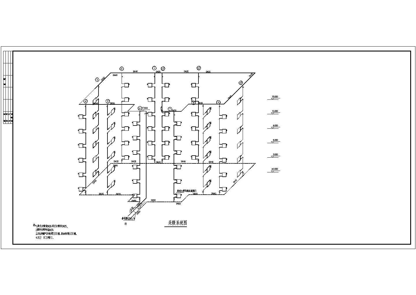 某住宅楼电气设计方案及施工CAD图纸