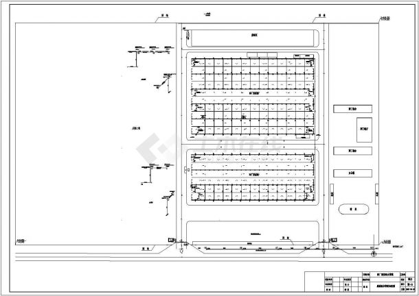 某单位一层框架结构新厂区框给排水设计方案图-图二