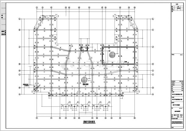 某地8层框架结构办公楼结构设计施工图-图二