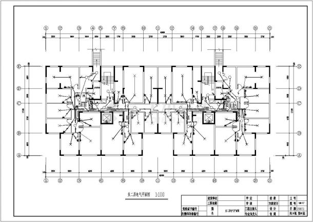 某小区1～10#楼电气施工设计CAD图纸-图一