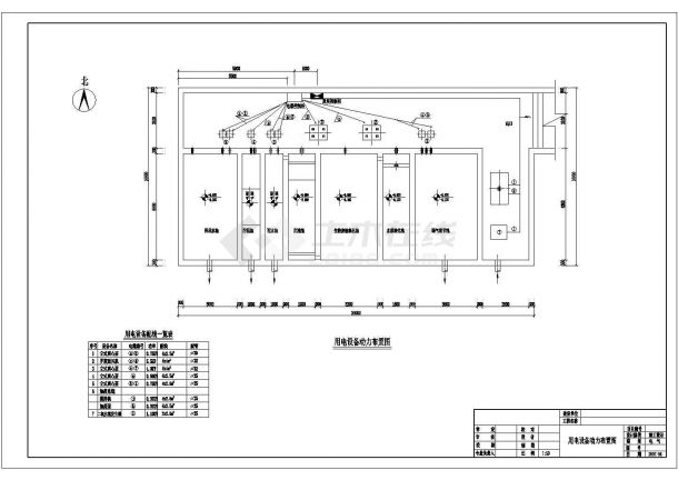 某中水站电气设计施工CAD方案图纸-图一