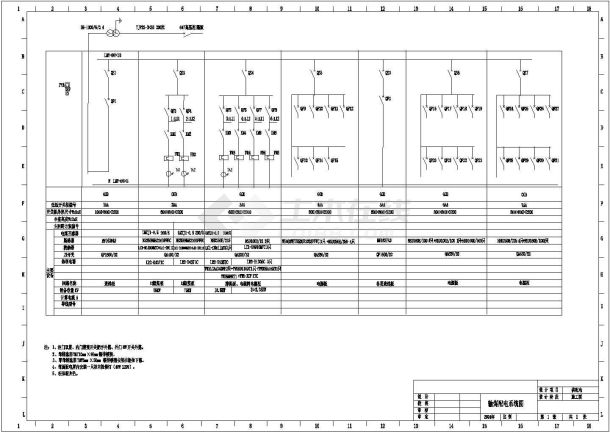 热电厂污水治理电气施工设计CAD方案图-图一